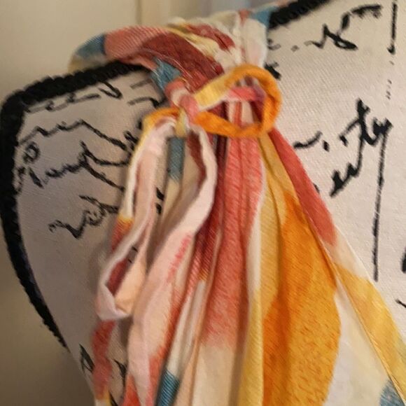 Anthropologie Lilka Multi Color Print Dress Boho Contemporary Feminine Vibrant - Picture 12 of 16